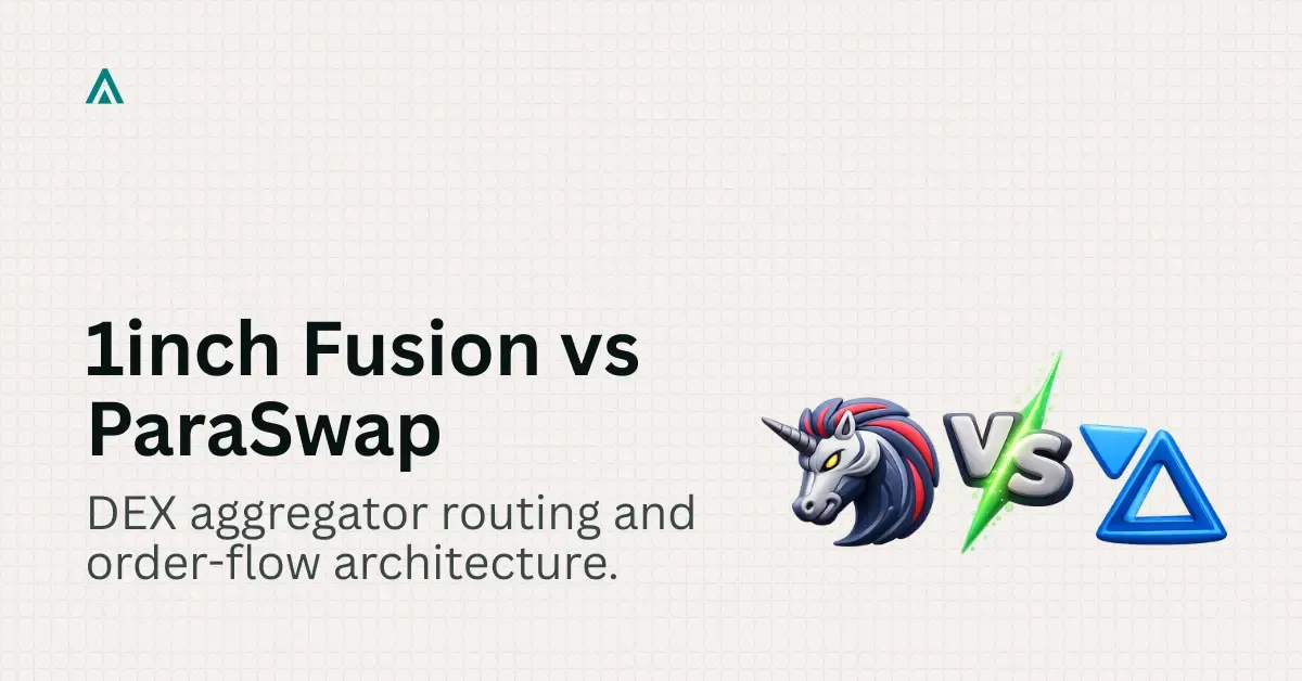 1inch Fusion vs Paraswap: DEX Aggregator Architecture