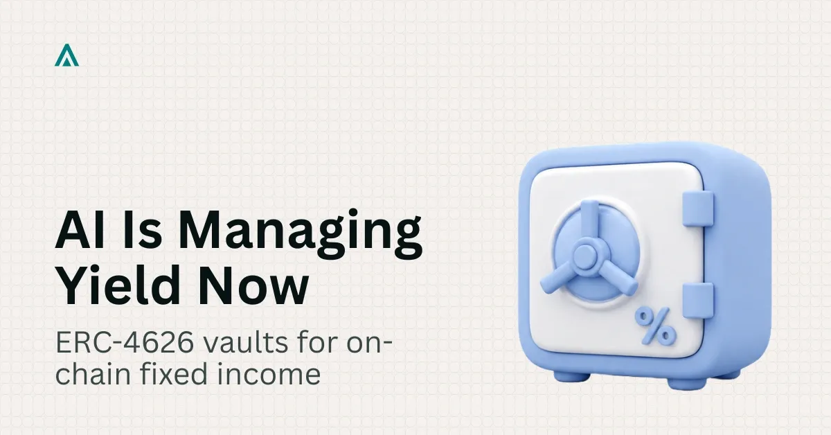 ERC-4626 Vault Architecture for AI-Managed Fixed-Income Portfolios